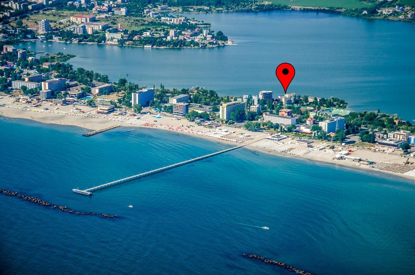 Hotel Florida, vedere aeriană — locație de evenimente în Mamaia