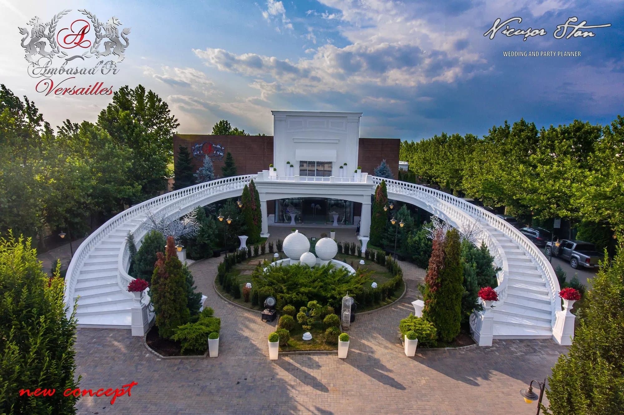 Grădina Ambasad’Or Versailles - LOCATIE DESCHISA – locație evenimente în Otopeni | similar cu Ambasad’Or Palace